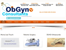 Tablet Screenshot of obgyneconsultants.com